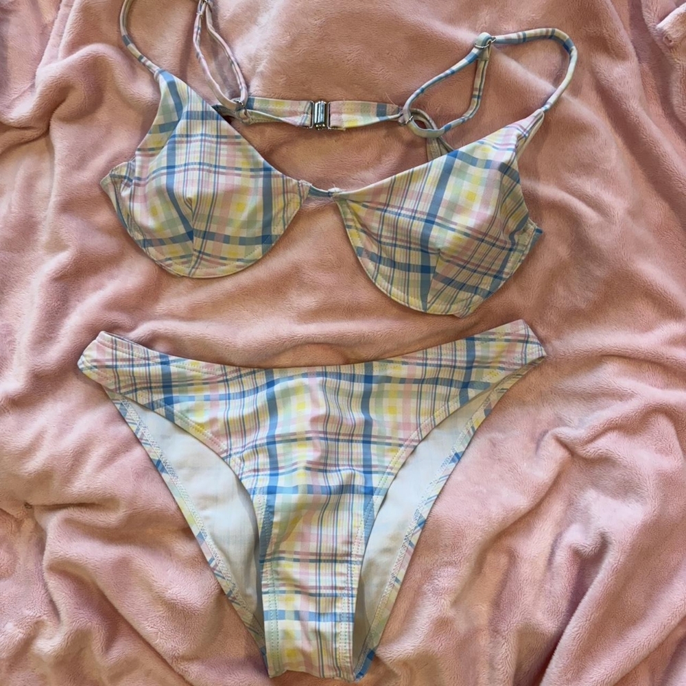 Plaid Bikini Set
